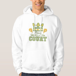 Drottning av den Hooded tröjan för domstoltennis Hoodie