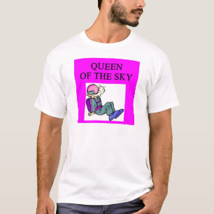 drottning av den skydiving himmeldykare t-shirt