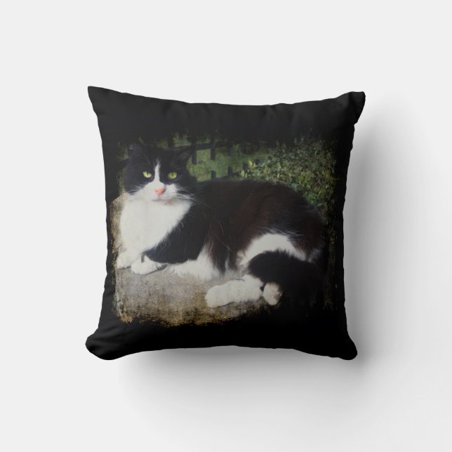Drottning av den trädgårds- kattdekorativ kudde (Framsida)
