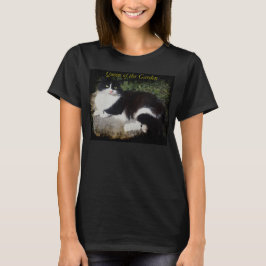 Drottning av den trädgårds- kattklänningen t shirt
