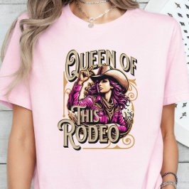 Drottning av denna Rodeo T-shirt, Cowgirl-gåva, Gi T Shirt