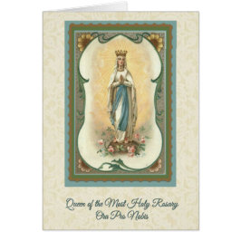 Drottning av det mest heliga radbandkortet OBS kort