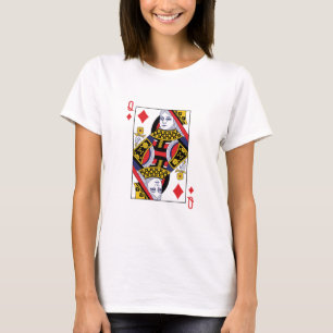 Drottning av Diamonds Poker Casino-uppspelningskor T Shirt