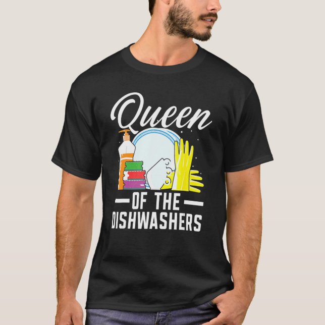 Drottning av diskmaskineriet Jo T Shirt (Framsida)