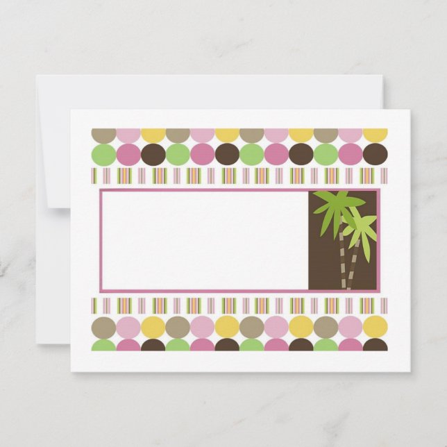 Drottning av djungelbaby showerinbjudan inbjudningar (Framsida)