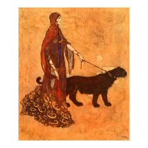 drottning av Ebony Isles Edmund Dulac Fine Art