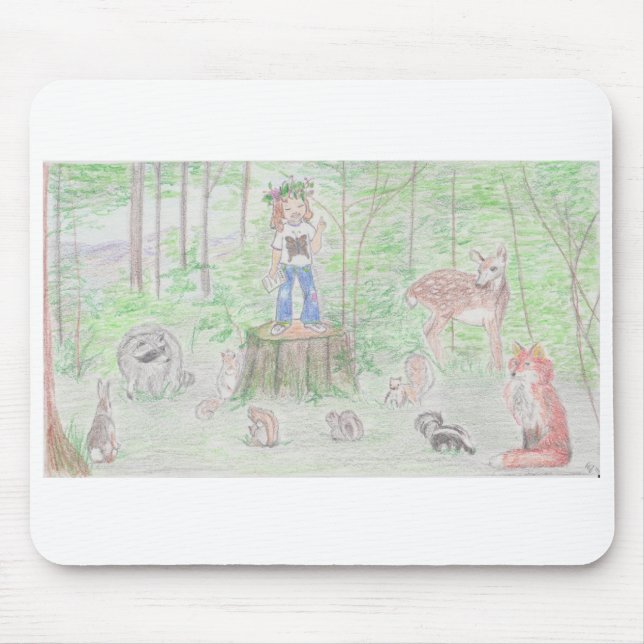 Drottning av ekorrarna Mousepad Musmatta (Framsidan)