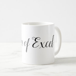Drottning av Excel-mugg Kaffemugg