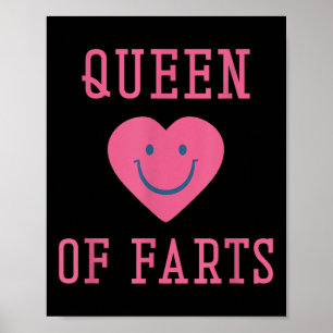 Drottning av Farts Funny Fart Älskare Farting Humo Poster