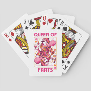 Drottning av fjärtar kunglig fjärt humor fjärt casinokort