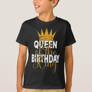 Drottning av födelsedagen Kung Make Bday Party T Shirt