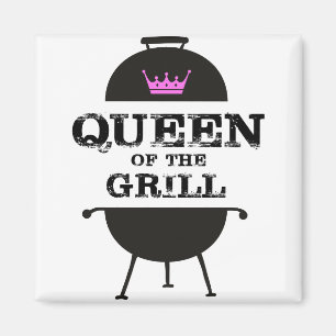 Drottning av Grill, Black Rosa Krona Magnet