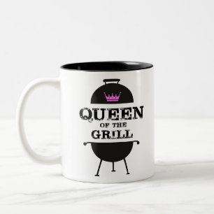 Drottning av Grill, Black Rosa Krona Två-Tonad Mugg