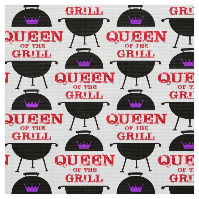 Drottning av grillen, Lila Krona Red Tyg (Provkarta)