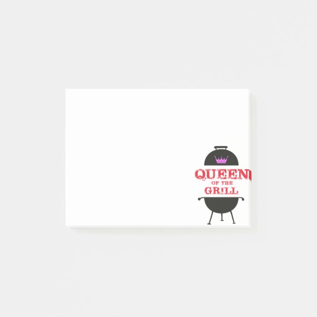 Drottning av grillen, Rosa Krona Red Post-it Block (Framsida)