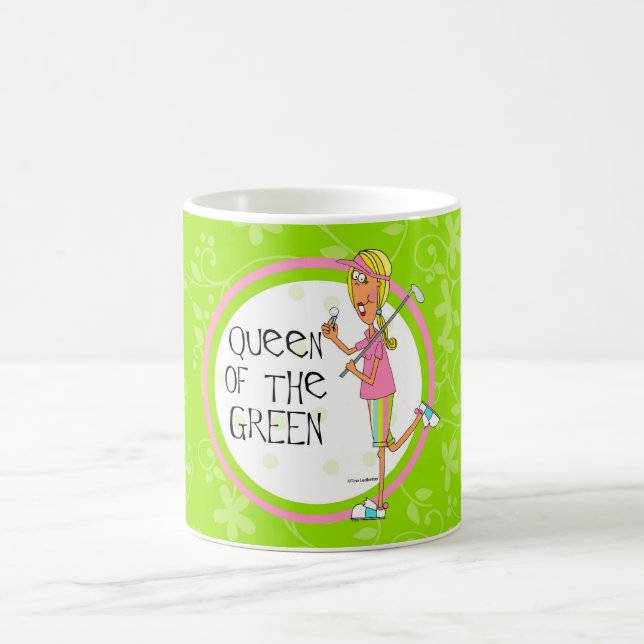 Drottning av grönten kaffemugg (Center)