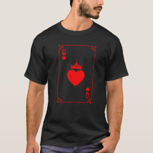 Drottning av Heart Kung och Queen Easy Couple Hall T Shirt