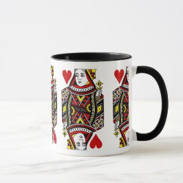Drottning av Hearts Design Coffee Mugg