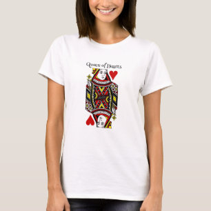 Drottning av Hearts Design Shirt T