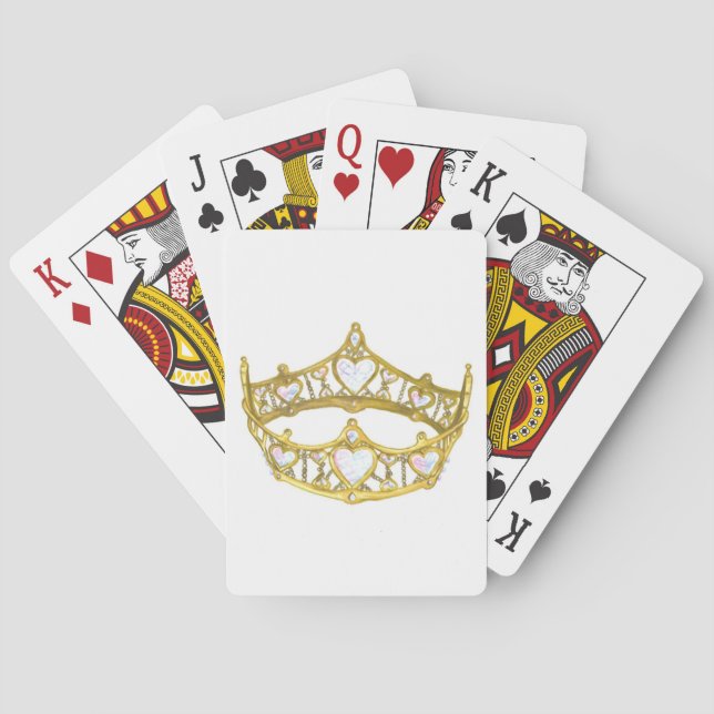 Drottning av Hearts krona-kort Casinokort (Baksidan)