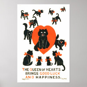 drottning av Hearts, Louis Wain Poster