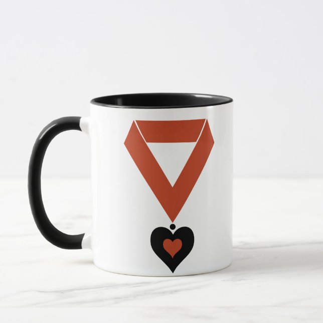 drottning av Hearts Medallion Mugg (Vänster)