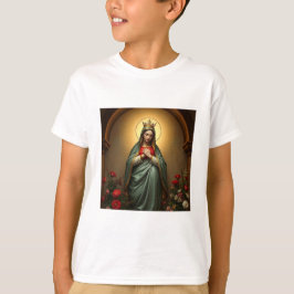 Drottning av himlen katolska barn t-shirt