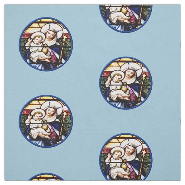 Drottning av himmel- & babyJesus tyg (Provkarta)