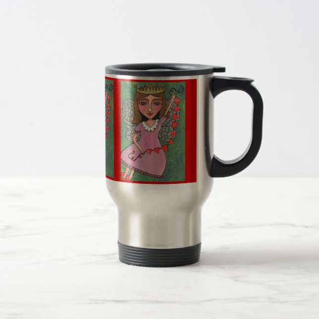 Drottning av hjärtafen - travel mug resemugg (Höger)