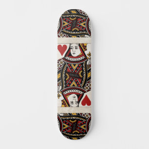 Drottning av hjärtaskateboarden old school skateboard bräda 18 cm