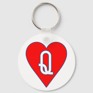 Drottning av hjärtor Keychain Nyckelring