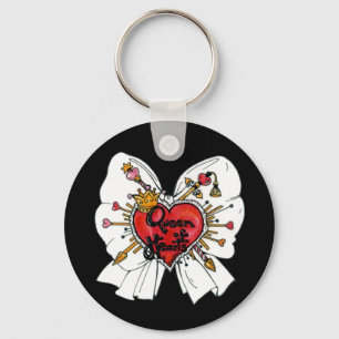 Drottning av hjärtor Keychain Nyckelring