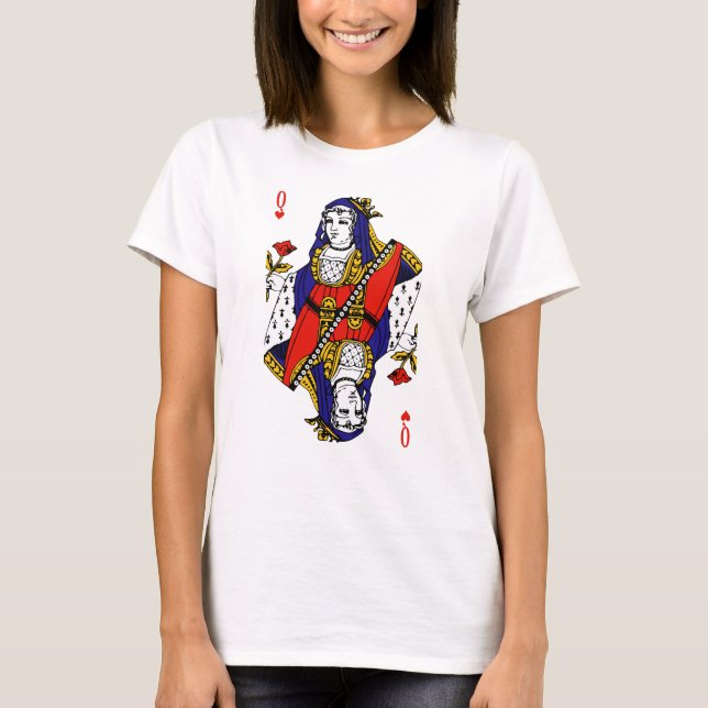Drottning av hjärtor t-shirt (Framsida)