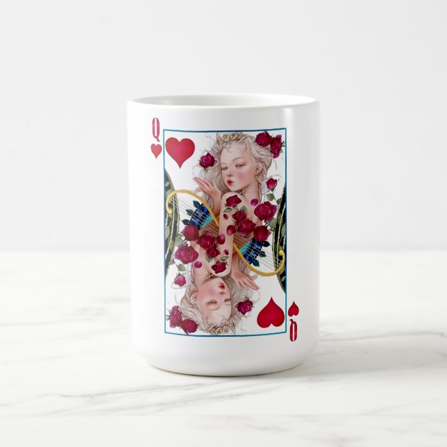 Drottning av höggradig grafik, spelkort kaffemugg (Center)