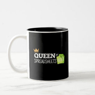 Drottning av kalkylblad - två ton kaffe mugg