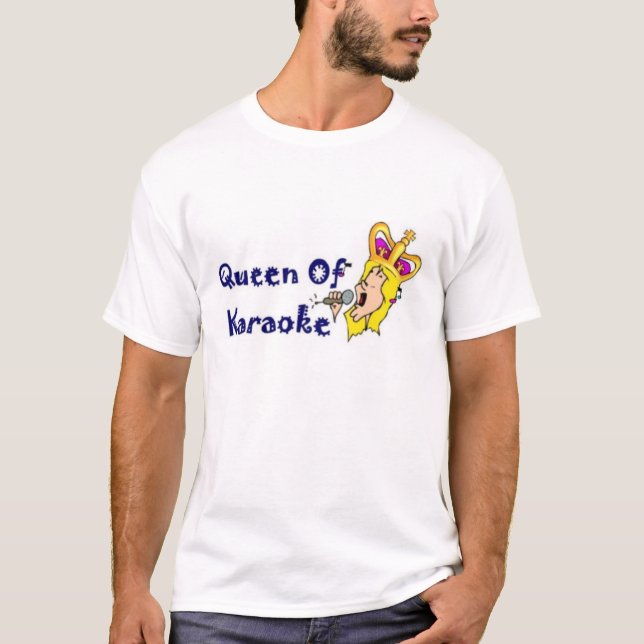 Drottning av Karaoke T Shirt (Framsida)