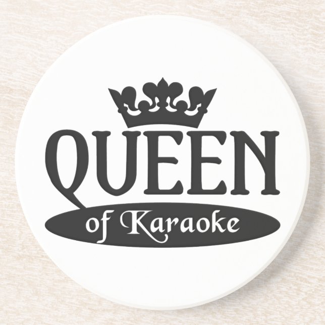Drottning av Karaoke underlägg Sandsten (Framsidan)