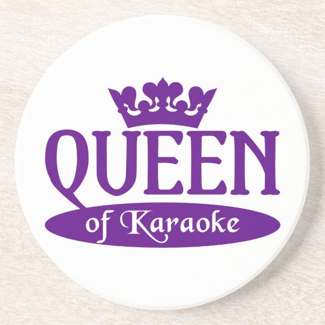 Drottning av Karaoke underlägg Sandsten (Framsidan)