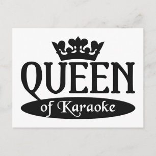 Drottning av Karaoke-vykort Vykort