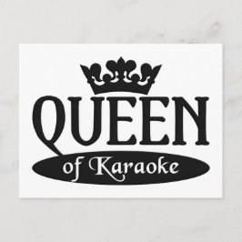 Drottning av Karaoke-vykort Vykort