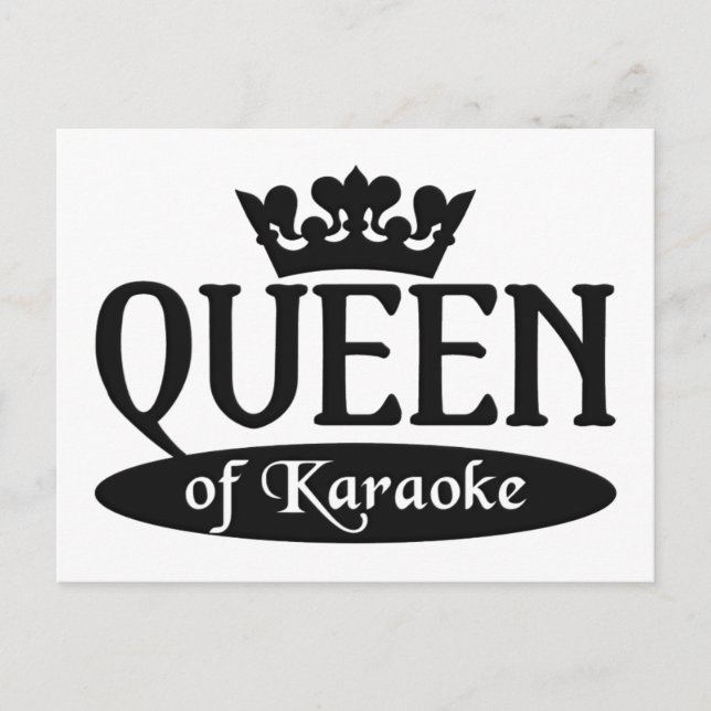 Drottning av Karaoke-vykort Vykort (Framsida)