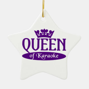 Drottning av Karaokeprydnaden Julgransprydnad Keramik