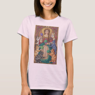 Drottning av katter Tarot Card Shirt, Yarn Art Des T Shirt