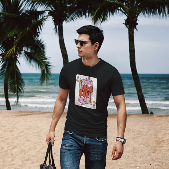 Drottning av katternas pokerkort t shirt (Skapare uppladdad)