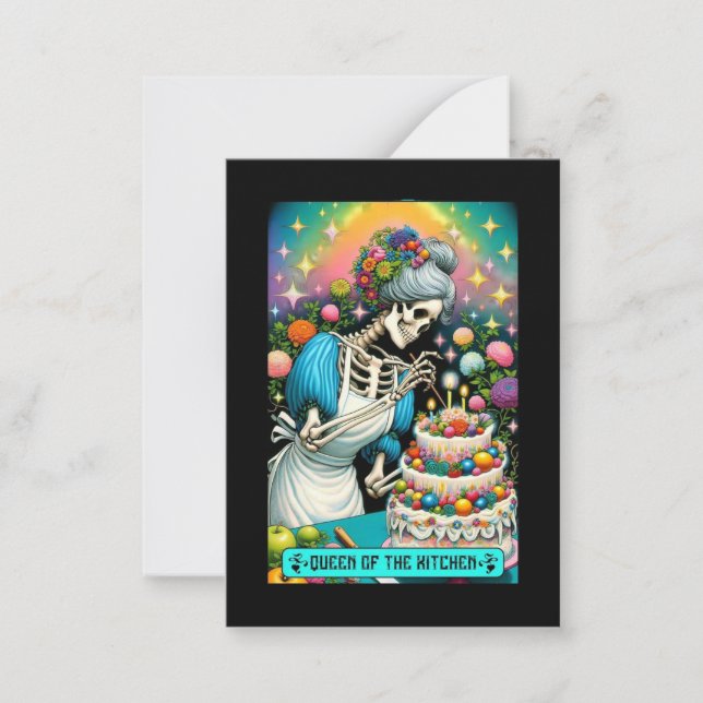 Drottning av köket anteckningskort (Framsida)