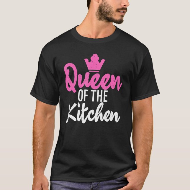 Drottning av köksbakare t shirt (Framsida)
