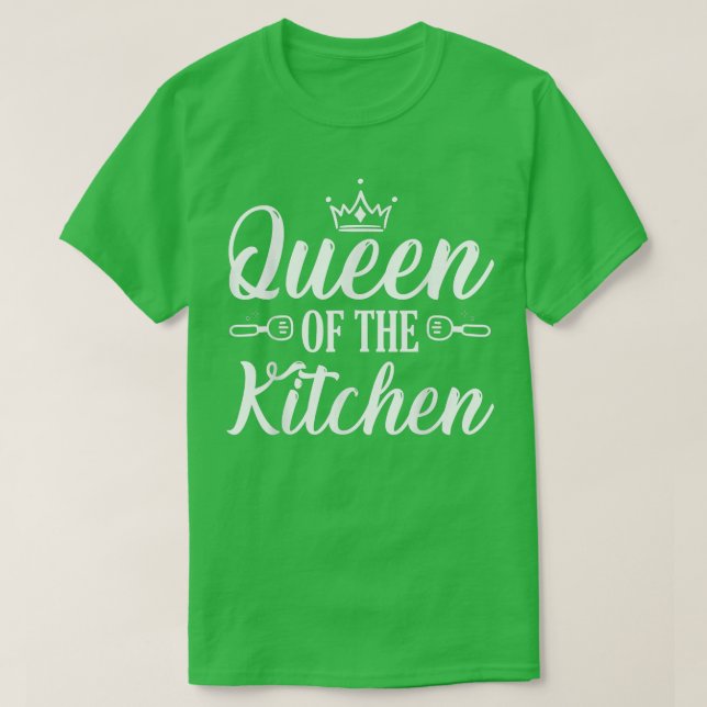 Drottning av köksblocket som kokar Älskare Mo T Shirt (Design framsida)