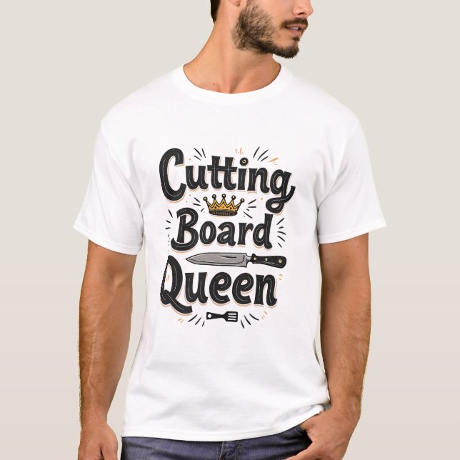 Drottning av köksstyrelsen drottning t shirt (Framsida)