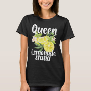 Drottning av Lemonade stativ Lemon Juice Citrus Fo T Shirt