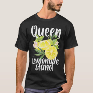 Drottning av Lemonade stativ Lemon Juice Citrus Fo T Shirt